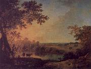 Richard  Wilson View in Windsor Great Park oil on canvas